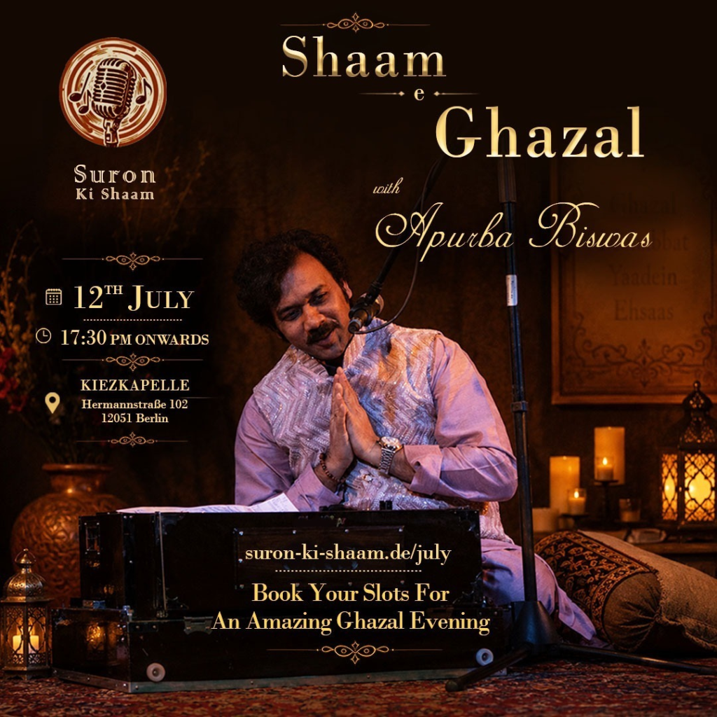 Shaam e Ghazal live music evening with Apurba Biswas and ensemble in Berlin